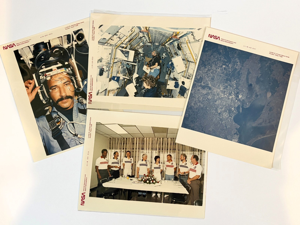 NASA Photo Lot Vintage Shuttle Era Johnson Space Center 8x10 Color Prints Astron